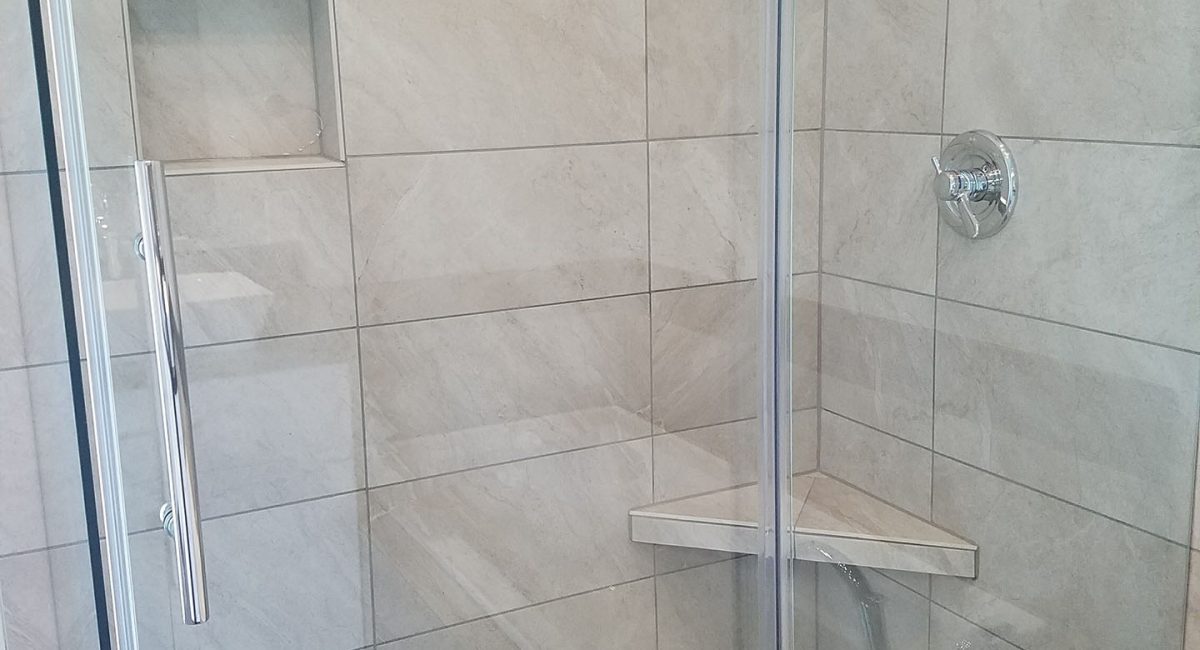 tile in master bath remodel