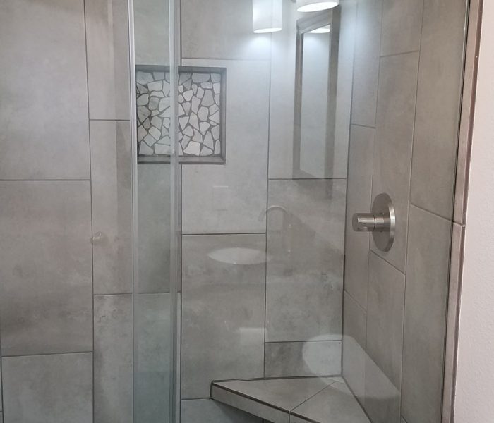 full bathroom shower tile installation