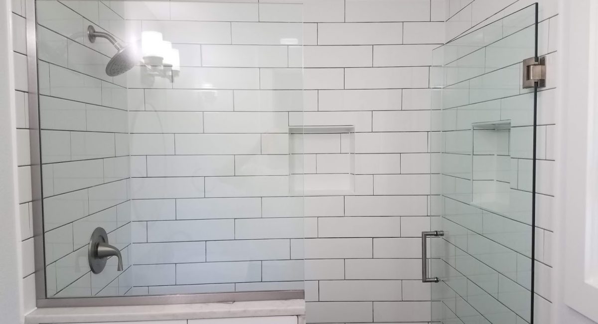 tile shower bath remodel